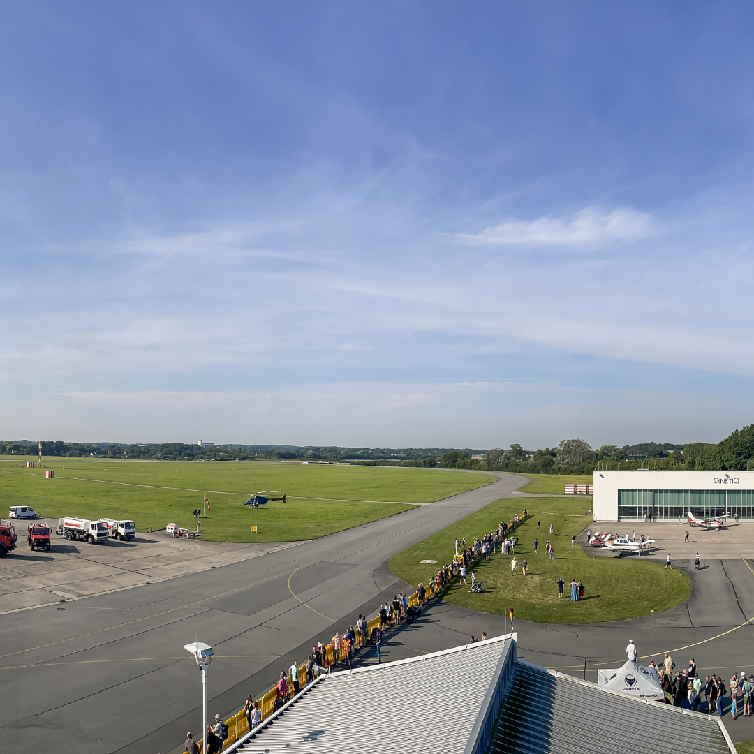 Panoramic view of taxiway