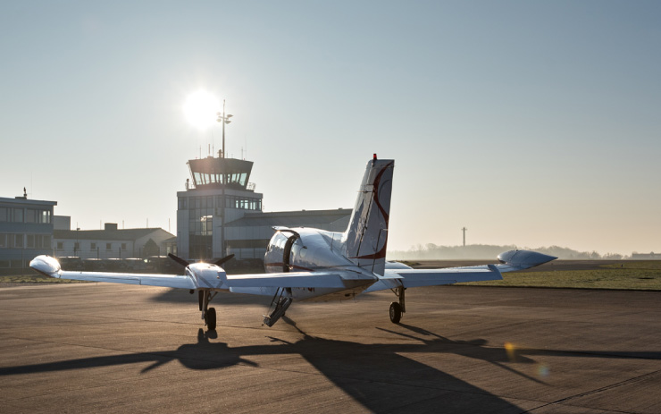 Airplane at Kiel airport