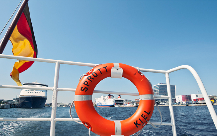 Ferries at the PORT OF KIEL